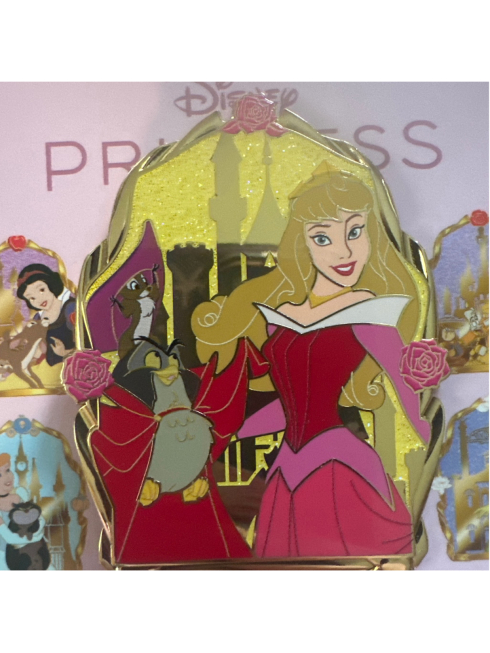 Aurora Sleeping Beauty PALM Disney Princess Pals & Castles Jumbo Pin